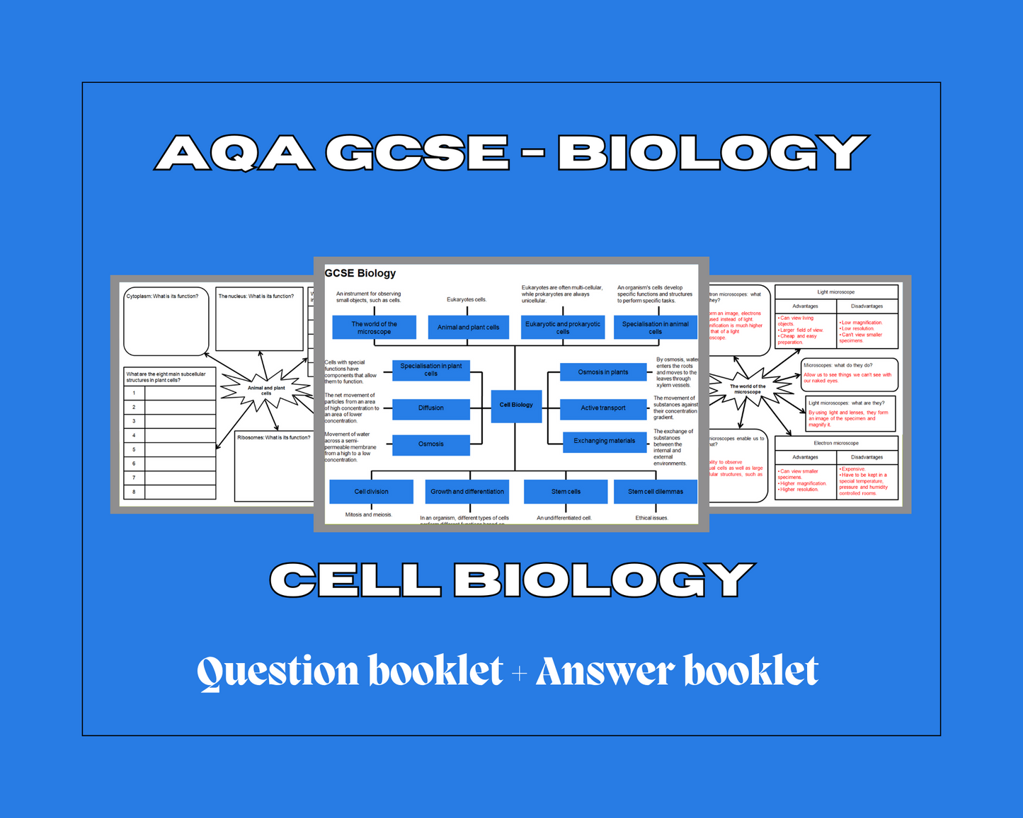 Cell Biology - mind maps
