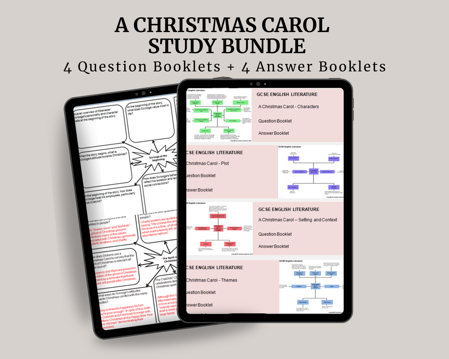 A Christmas carol Study Bundle - Mind Maps